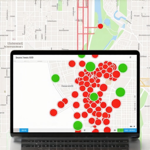 Visualizing Local Search Ranking Grids A heatmap showing Google Maps ranking positions across a neighborhood.