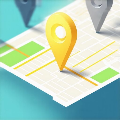 Isometric map showing a business ranking in the top 3 map pack