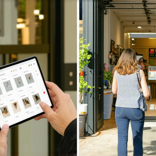 A business owner using a ranking grid tool to monitor local map health and foot traffic.