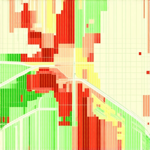Visualizing Proximity and Local Ranking Density A local SEO heat map showing how business rankings change based on geographical proximity to the searcher.