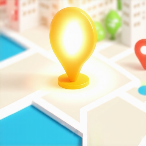 An isometric city map showing how consistent review velocity expands a business's local ranking radius.