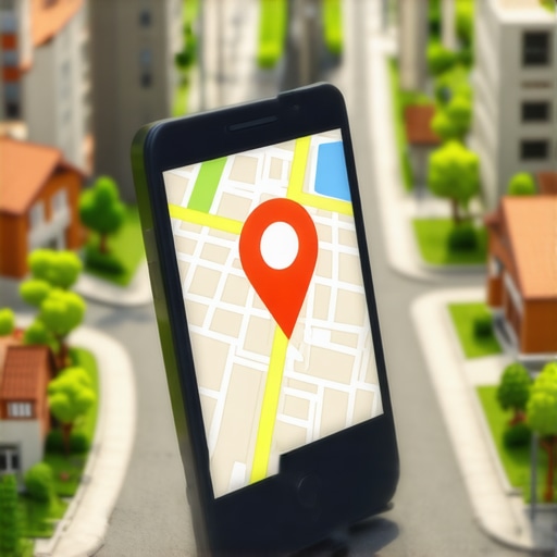 Visualizing Successful Local Map Optimization 3D map pin glowing on a smartphone screen representing local SEO success