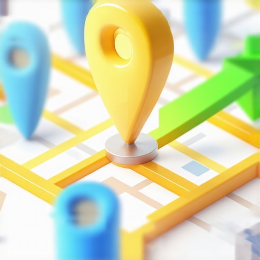 Visualizing the Local Map Rank Boost 3D map pins showing a business ranking higher on Google Maps